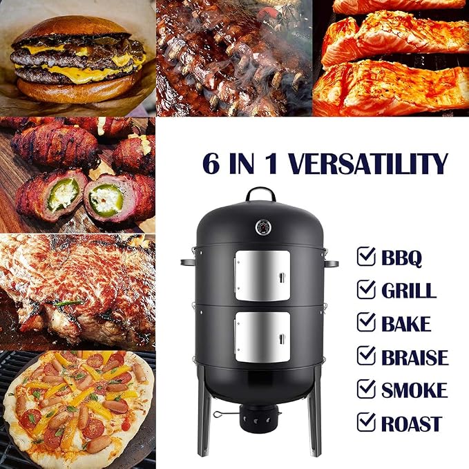 Realcook Charcoal BBQ Smoker Grill - Image 7