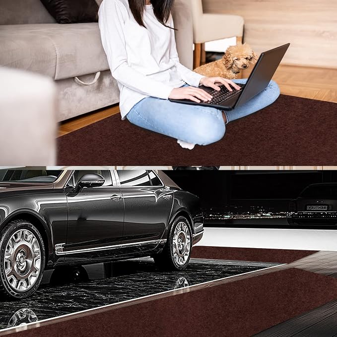 4' x 45' Runner Rugs with Rubber Backing, Indoor Outdoor Utility Carpet Runner - Image 6
