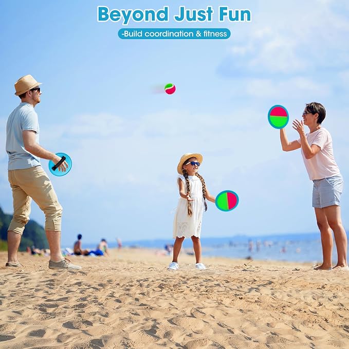 Ayeboovi Toss and Catch Ball Set Boys Toys Outdoor Toys Yard Games Outside - Image 4