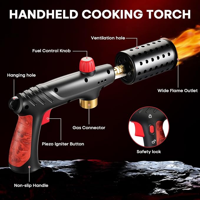 Propane Torch, Cooking Blow Torch Gun - Image 6