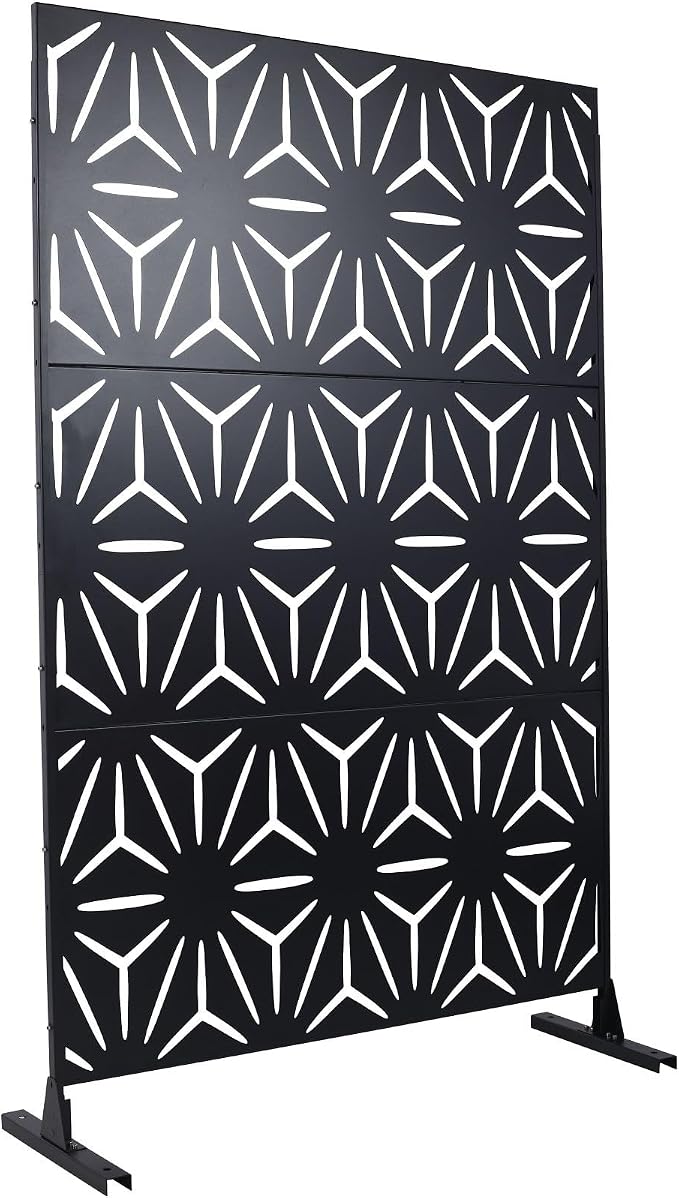 Outdoor Privacy Screen, Steel Privacy Divider by FRITHJILL