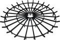 SteelFreak Super Heavy Duty Wagon Wheel Firewood Grate by SteelFreak