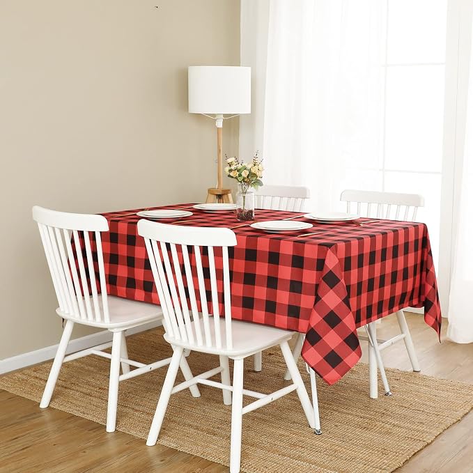 Softalker Gingham Checkered Tablecloth Rectangle - Image 7
