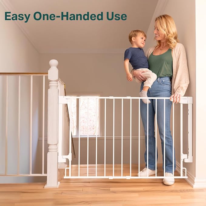 Cumbor 2 Pack 29.2-43" No Bottom Bar Baby Gate - Image 8