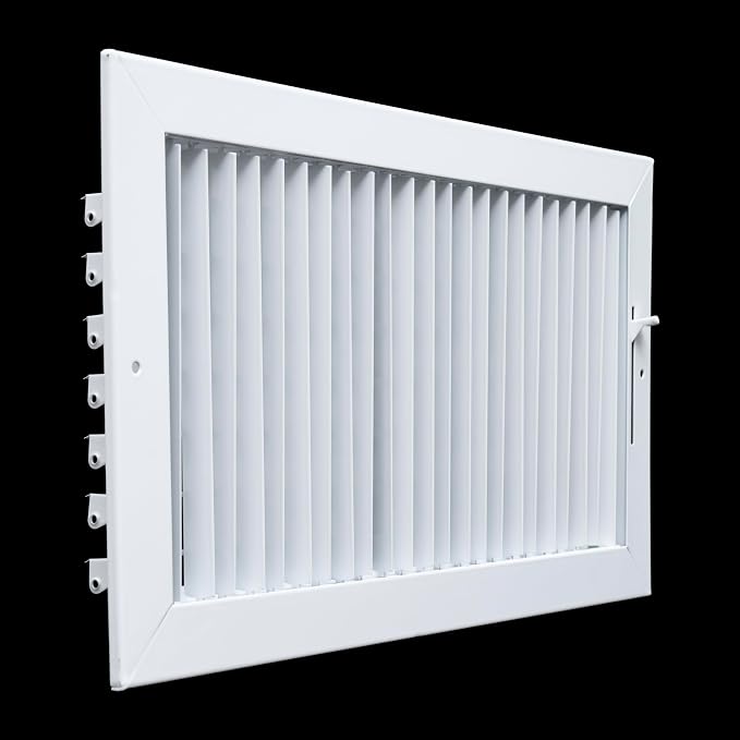 Fits 16x8 Duct Opening Steel Adjustable Air Supply Grille by Handua | Register - Image 5
