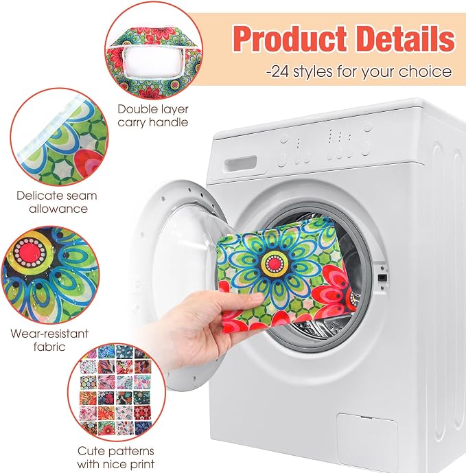 Eccliy 24 Pieces Reusable Grocery Bags Polyester Shopping Bags - Image 3