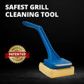 Grill Brush Scraper, Bristle-Free 2-in-1 Cleaner with 16.5-Inch Handle