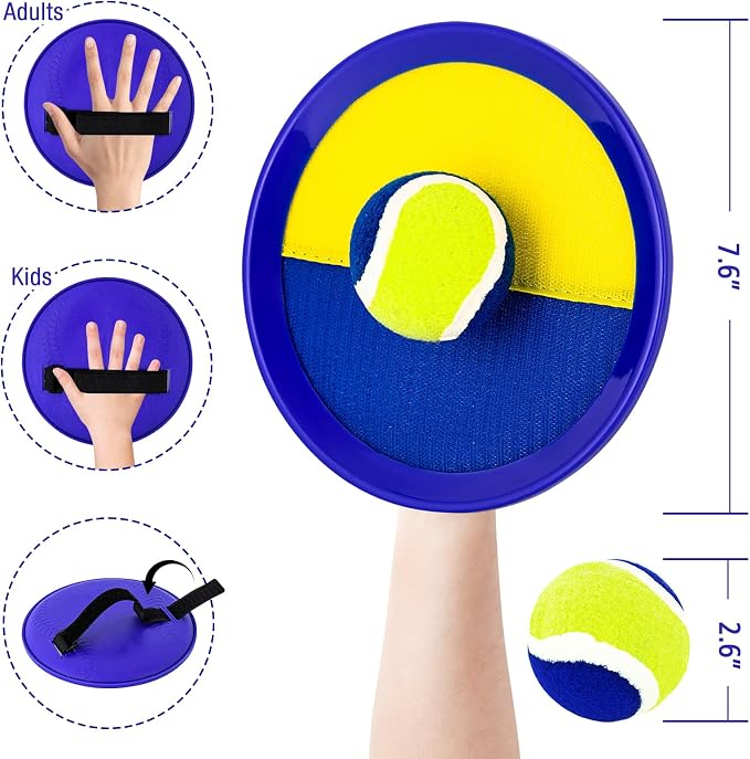 Ayeboovi Toss and Catch Ball Set Beach Pool Outdoor Toys Games - Image 7