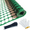 Safety Fence Plastic Mesh Fencing Roll, Temporary Reusable Netting by KALYSIE