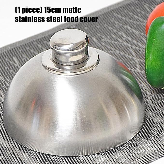Matte Nonrust Steel Food Cover 15cm Rustproof Kitchens BBQ Grills Protectors - Image 6