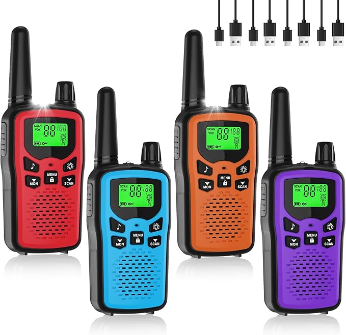 Rechargeable Walkie Talkies Long Range by JIANUAWalkieTalkies