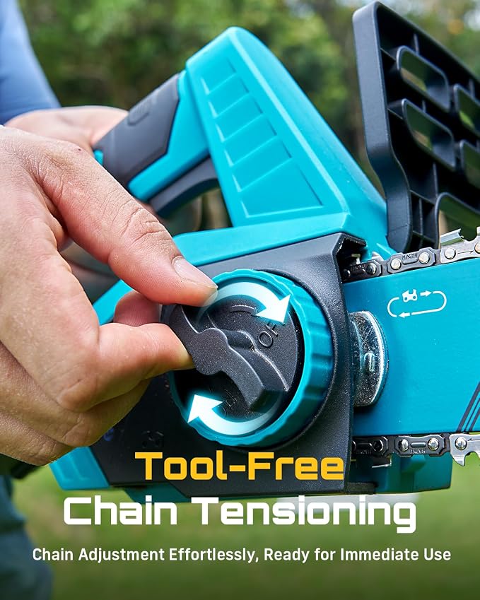 SEESII Electric Chainsaw Cordless 12-inch, Handheld Chain Saws - Image 5