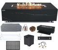 Elementi+ | Bundle Varna Gas Fire Pit | Marble Porcelain & Metal Frame | 60" by AMSFireplaceInc
