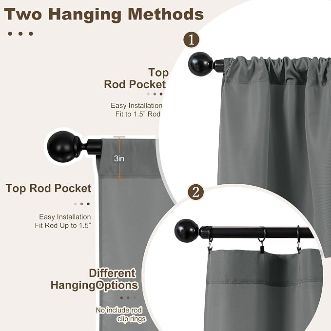 HolidayIdeas Outdoor Patio Curtains Waterproof - Image 3