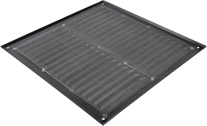 Square Ventilation Grille / 10" x 10" Inch Inside Measurement/Black Metal Air - Image 5