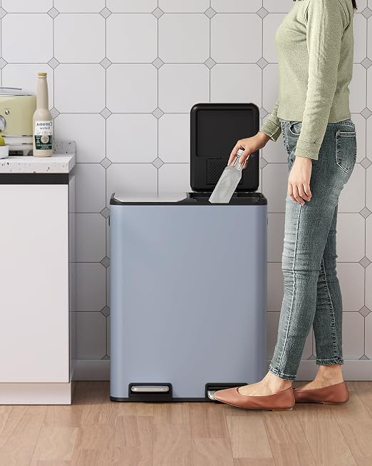 Arlopu 16Gal Dual Trash Can w/2 Built-in Box - Image 8