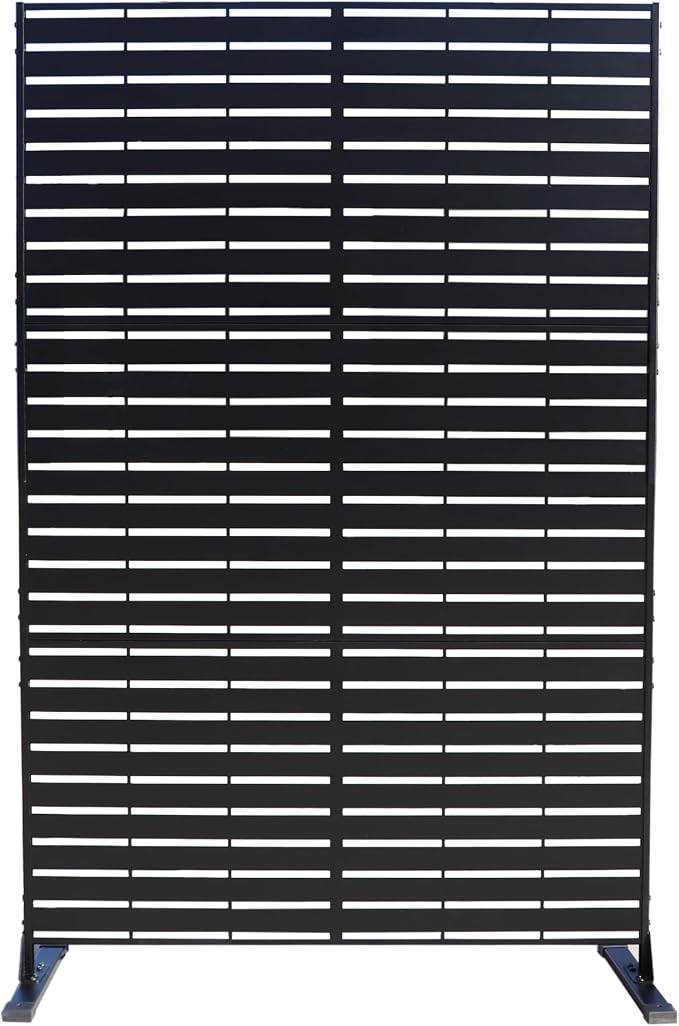 Kozyard Metal Privacy Screen 74" H x 47.2" W Decorative Outdoor Divider by Kozyard