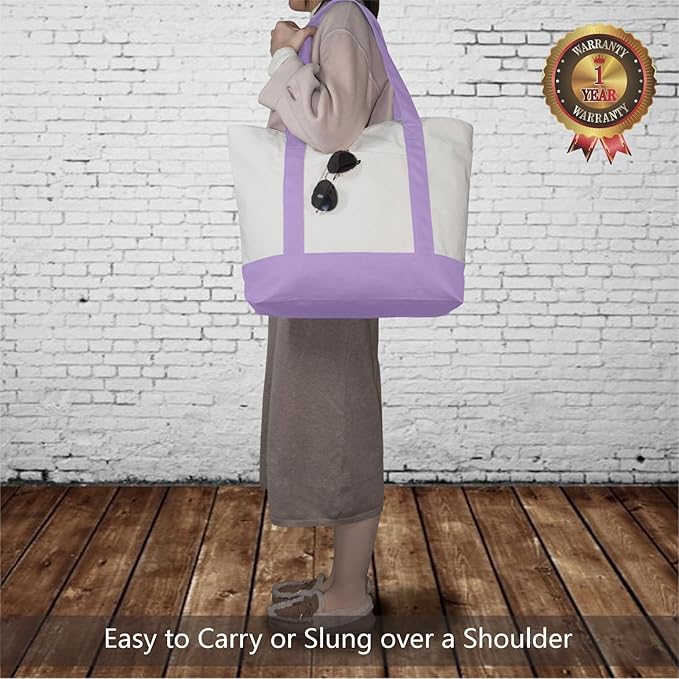 TOPDesign 6-Pack Canvas Tote Bags - Image 2