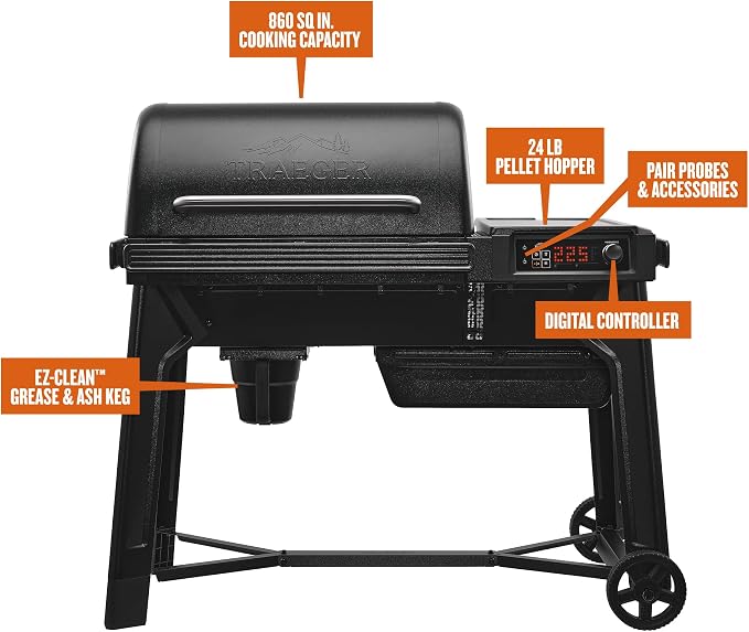 Traeger Grills Woodridge Electric Wood Pellet Grill and Smoker, Wi-Fi - Image 9