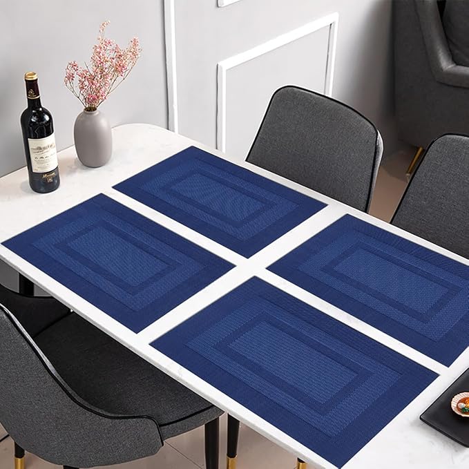 PIGCHCY Placemats, Washable Woven Vinyl Placemats - Image 5