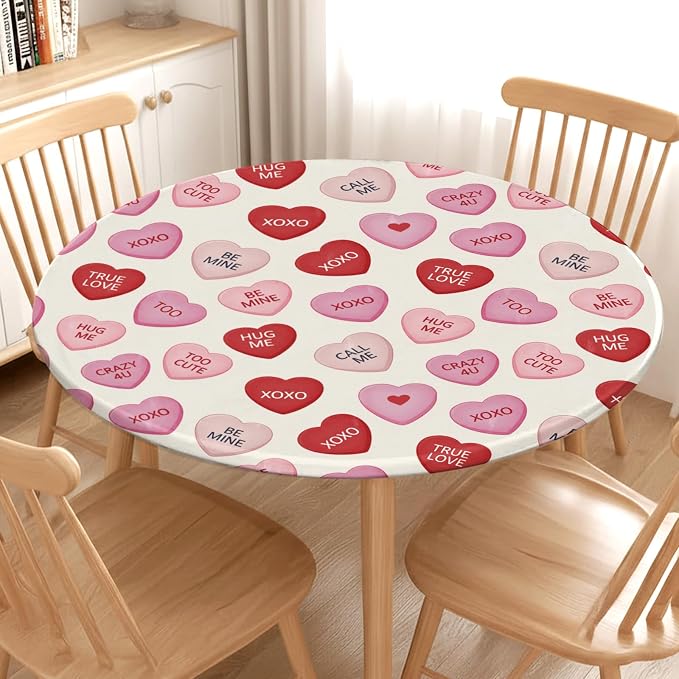 Valentines Day Round Fitted Tablecloth - Image 9