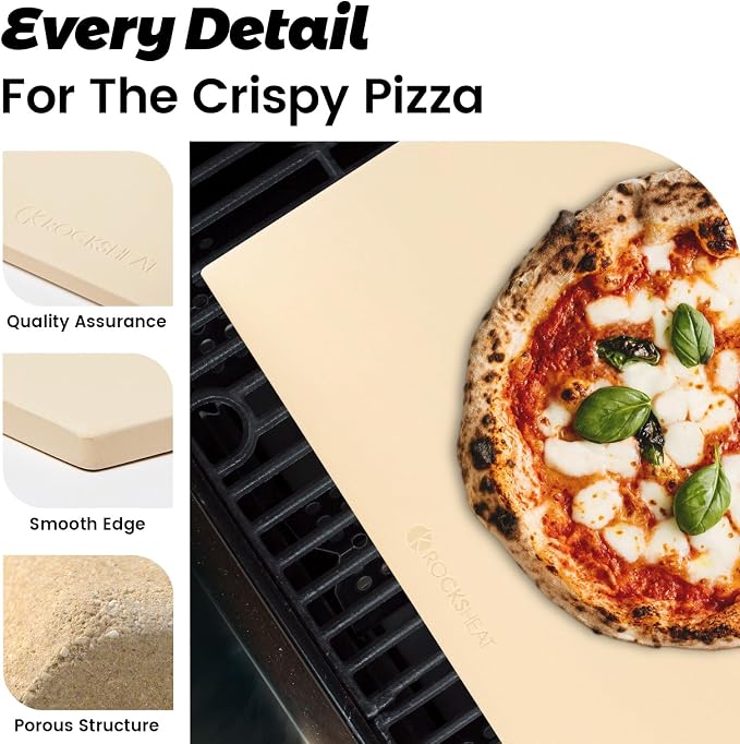 Pizza Stone, Rectangular Extra Large 22" x 14" x 0.6" Pizza Stones - Image 5