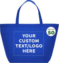 DISCOUNT PROMOS Custom Southern Style Grocery Tote Bags Set of 50 by DISCOUNTPROMOS