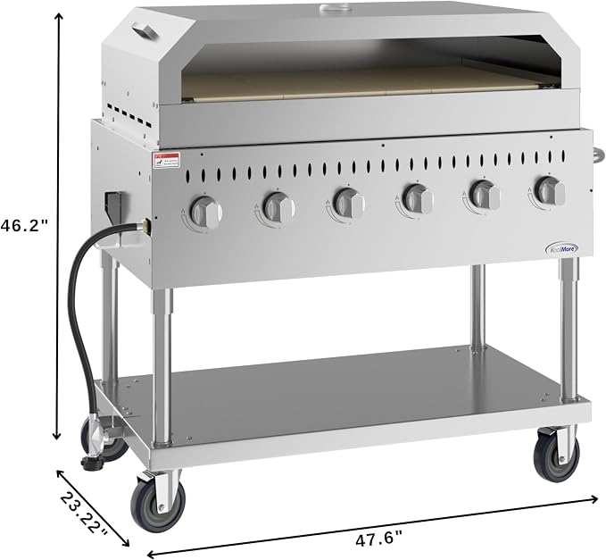 48 in. Commercial Outdoor Propane Gas Grill - Image 3