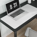 Pure White Plastic Table Cover Protector, 1.5mm Thick Rectangle Vinyl Table Top by FURKIT