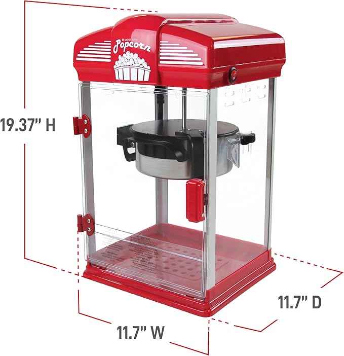 West Bend Stir Crazy Movie Theater Popcorn Popper, Gourmet Popcorn Maker Machine - Image 6