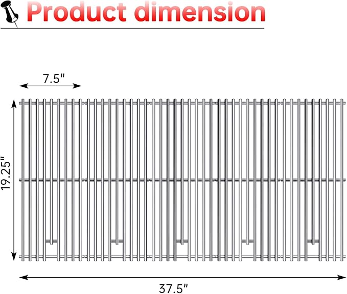 9MM 16517 Grill Grates Replacement - Image 3