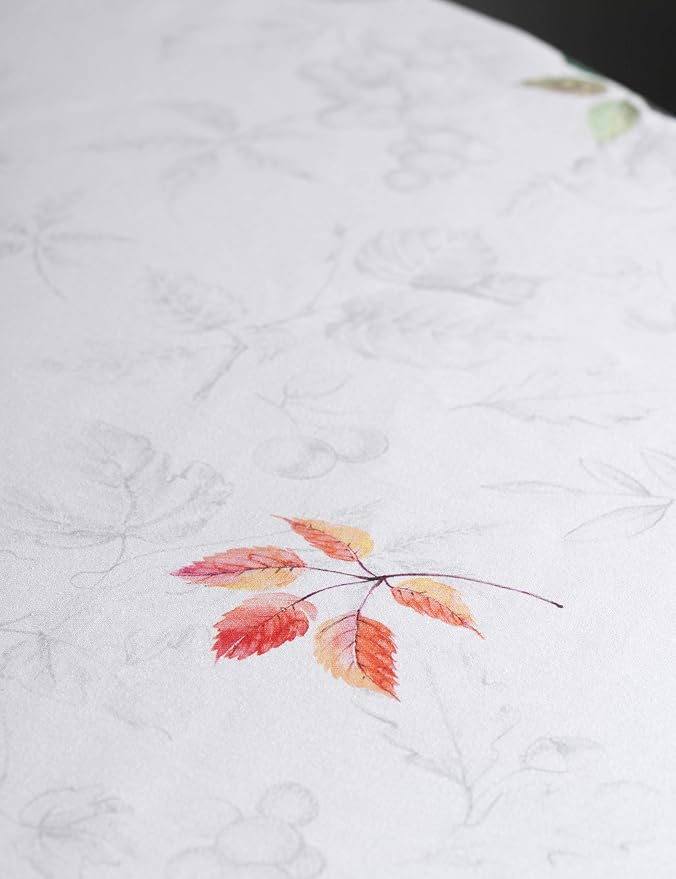 Maison d' Hermine Table Cloth Round Table 100% Cotton 63 Inches Fall Tablecloth - Image 9