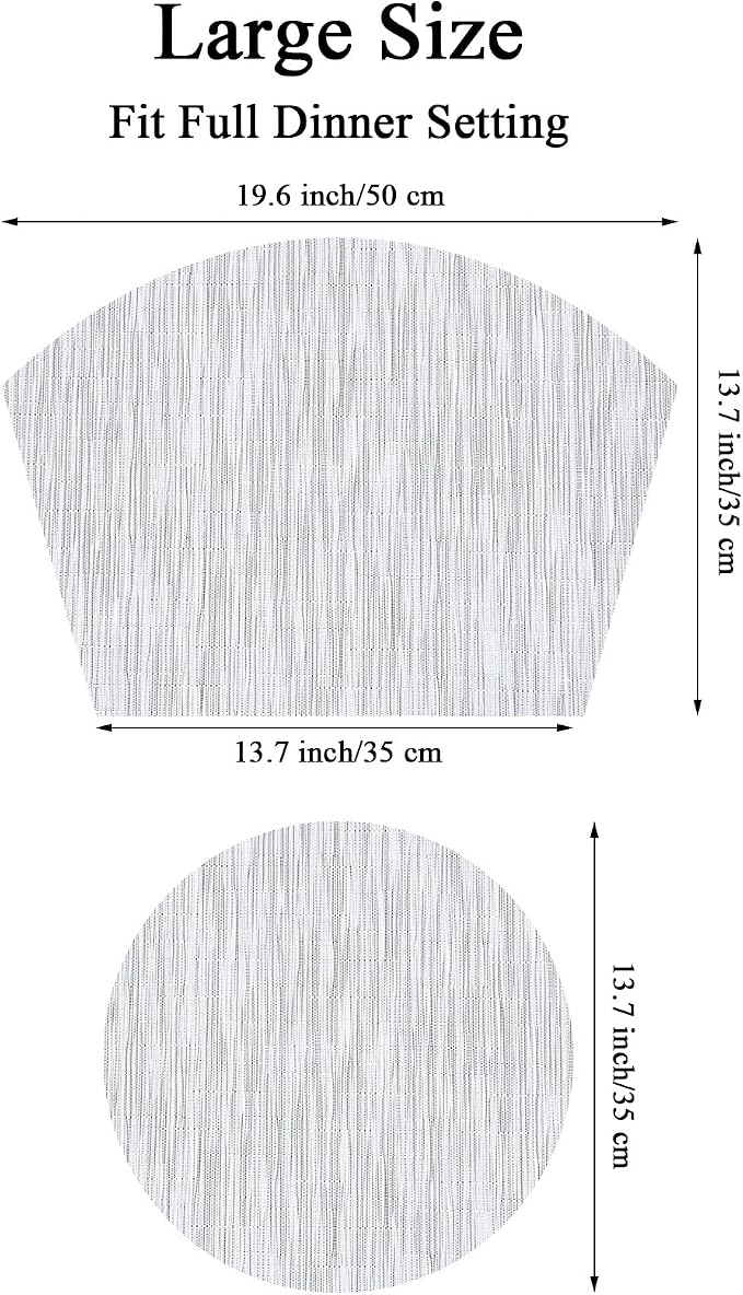 SHACOS Large Size Wedge Placemats - Image 2