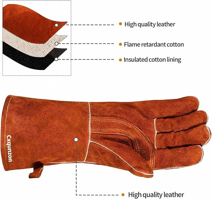 Leather Welding Gloves - Image 4
