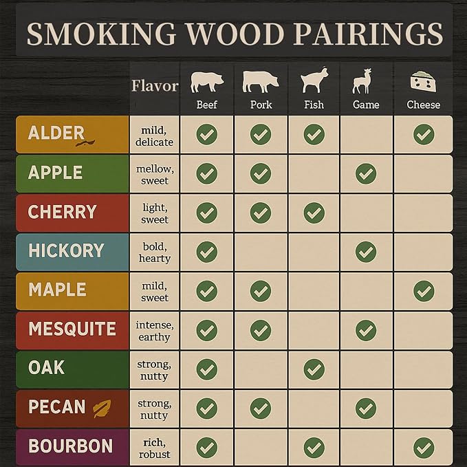 Smoking Wood Chips Variety Pack, 3 Flavors, 2 lbs × 3 — All-Natural BBQ Smoking - Image 7