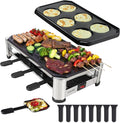 TAMARIT 8-Person Raclette Grill, Electric Party Griddle by TAMARIT