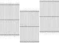 Grill Grates Replacement for Weber Grill Parts Weber Genesis II E-410, LX by Clivimi