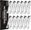 Mini Tongs For Serving Food，Set fo 12 Small Tongs For Appetizers，Small by Eddeas