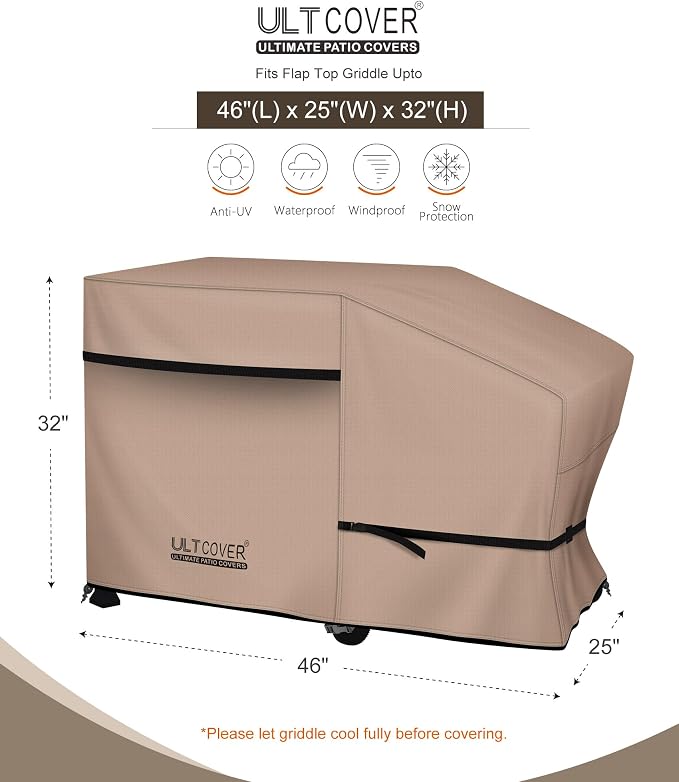 ULTCOVER 600D Outdoor Waterproof Griddle Cover - Image 2