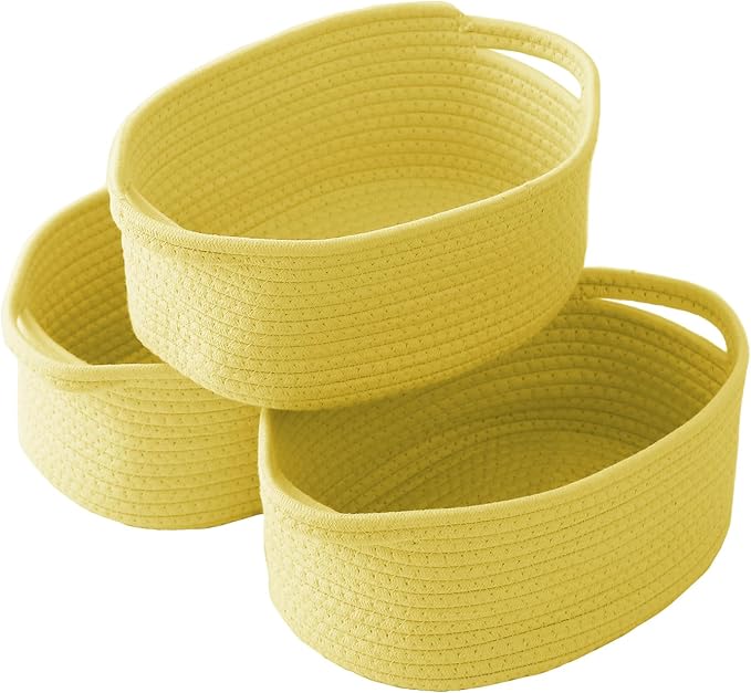 Woven Basket, Small Rope Storage Bin by JMvicyroam