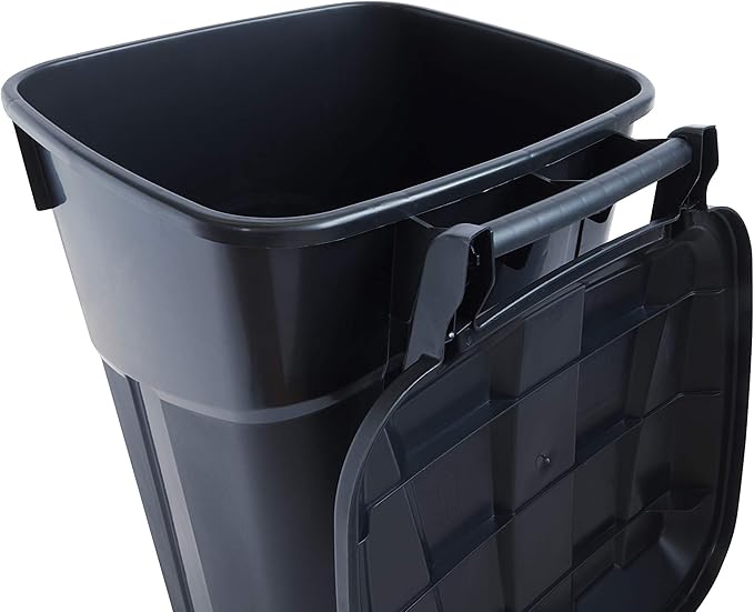 United Solutions 32 Gallon Wheeled Outdoor Garbage Can - Image 5