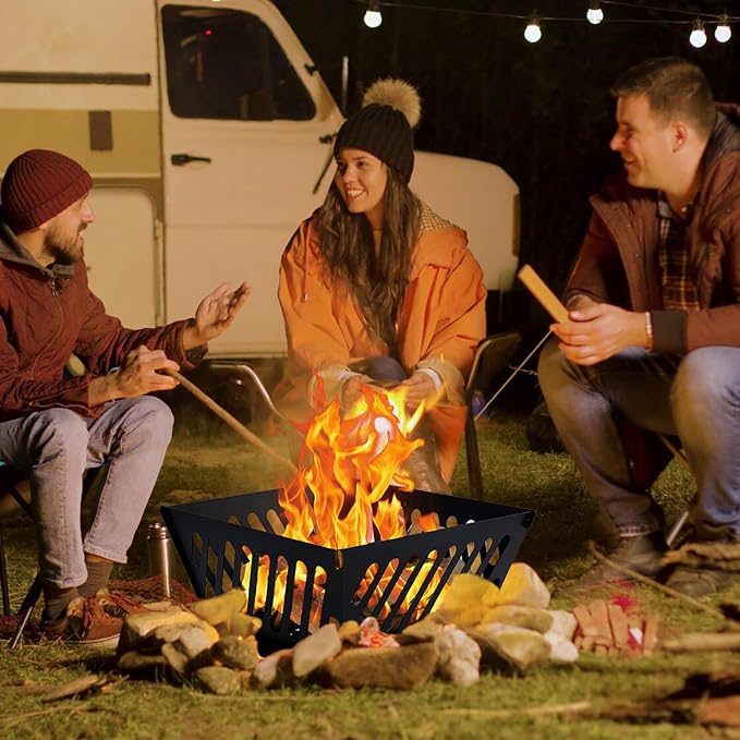 25 inch Portable Fire Pit for Outside Collapsible Plug Fire Pit Suitable for - Image 7