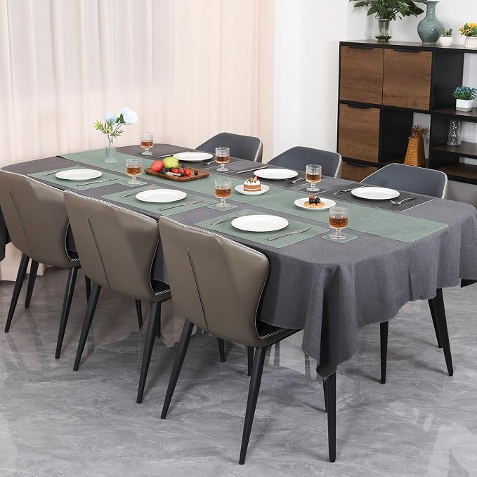 Table Runners 55 Inches Long, Dual-Sided Faux Leather Farmhouse Table Runner - Image 6