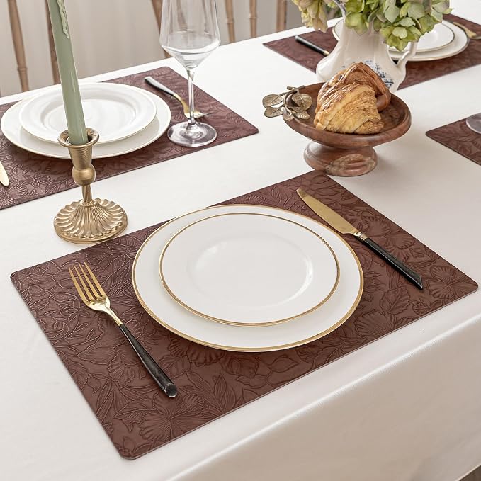 Romanstile Vinyl Placemats Set of 8-12 X 18 Inch - Image 2