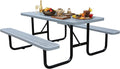 6FT Rectangular Metal Picnic Table by MakeaGoodChoose