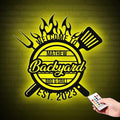 Personalized Backyard BBQ Sign by V-Decorparks