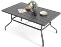 NUU GARDEN Outdoor 61" x 37" Rectangle Dining Table by NUUGARDENCORPORATION