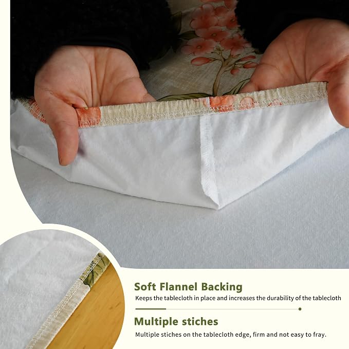 Rectangle Picnic Table Cloth, Elastic Waterproof Fitted Vinyl Tablecloths - Image 6