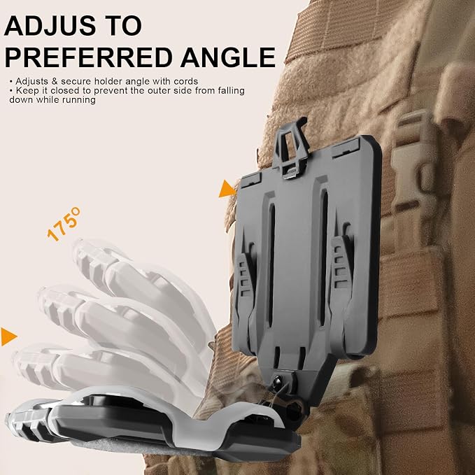 Plate Carrier Accessories Tactical Gear Molle Vest Phone Chest Mount Holder - Image 3