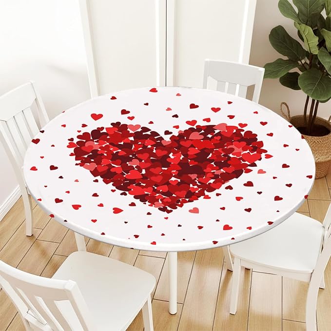 Valentines Day Round Fitted Tablecloth - Image 7